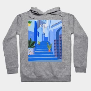 Morocco Blue city Hoodie